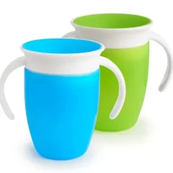 Munchkin 2019 Miracle 360° Trainer Cup 7 oz, cores sortidas (rosa e roxo ou azul e verde), pacote com 2 unidades Sale
