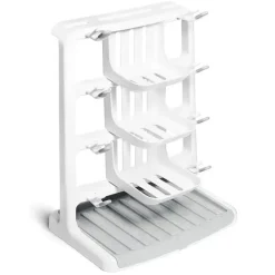 Munchkin - Rack de secagem de garrafas vertical para economia de espaço seco e arrumado para mamadeiras e acessórios, branco Fashion