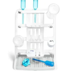 Munchkin - Rack de secagem de garrafas vertical para economia de espaço seco e arrumado para mamadeiras e acessórios, branco Fashion