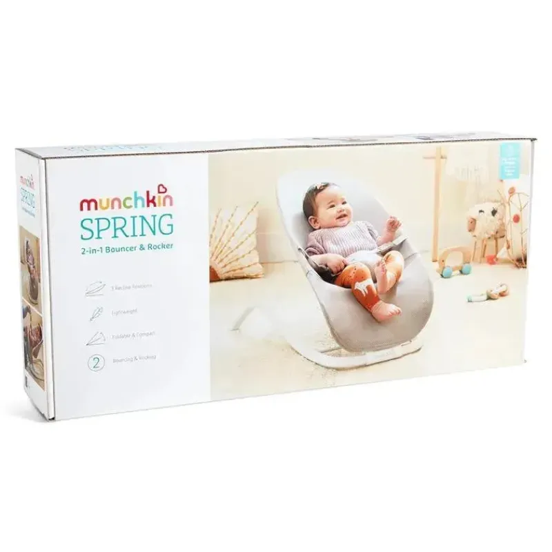 munchkin__spring__em__bab_SKUmJxyHq6H_1.webp Munchkin - Spring 2 em 1 Baby Bouncer and Rocker, Portátil, Leve e Compacto com 3 Posições de Reclinação Hot