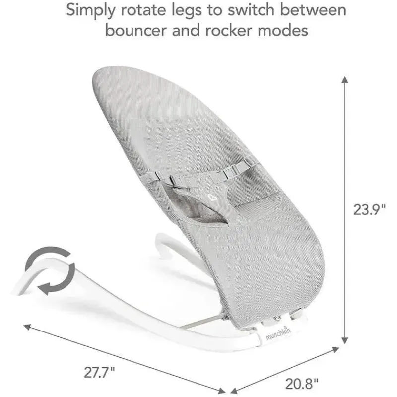 munchkin__spring__em__bab_SKUmJxyHq6H_3.webp Munchkin - Spring 2 em 1 Baby Bouncer and Rocker, Portátil, Leve e Compacto com 3 Posições de Reclinação Hot
