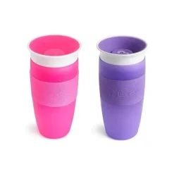 Munchkin Miracle 360 Sippy Cup 14 onças, rosa ou roxo (cores sortidas) - 1 unidade Best