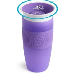 Munchkin Miracle 360 ​​Sippy Cup 14 onças, rosa ou roxo (cores sortidas) - 1 unidade Best