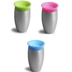 Munchkin Miracle Aço Inoxidável 360 Graus Sippy Cup, 10 oz, Cores podem variar, 1-Pack Discount