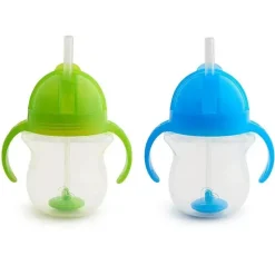Munchkin Qualquer ângulo wt. Straw Trainer 2 Pk (Laranja e Rosa ou Azul e Verde) Online