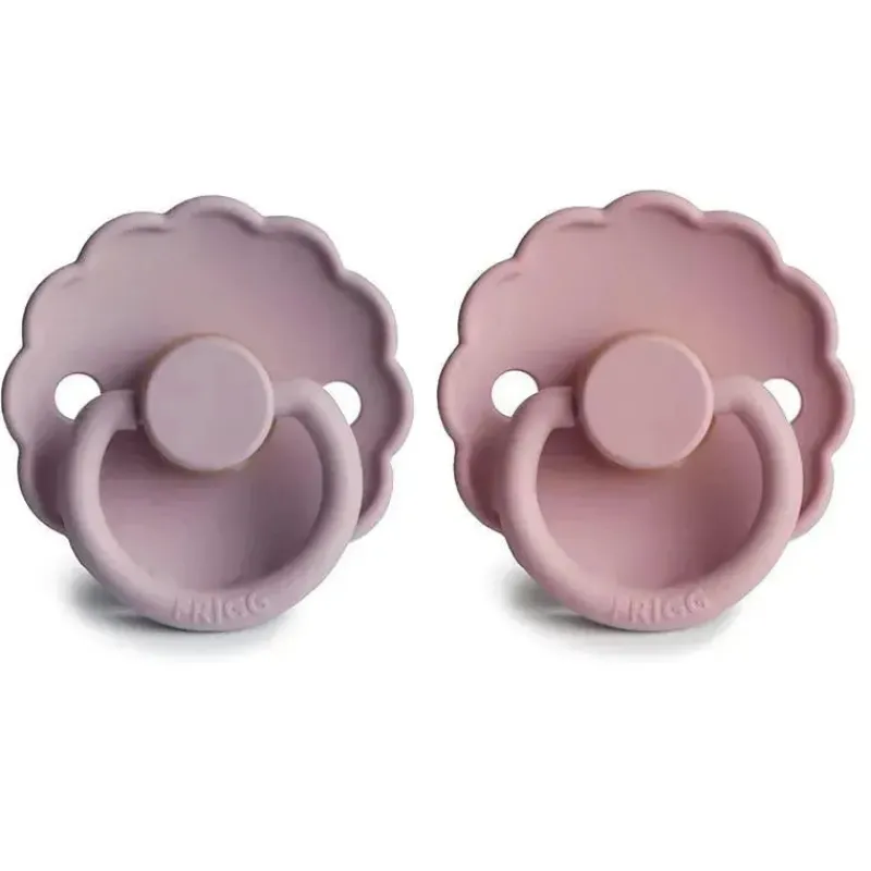mushie___unidades_de_chup_SKUtcksFDHu_1.webp Mushie - 2 unidades de chupeta de borracha natural Frigg Daisy, rosa bebê/lilás suave, 6/18M New