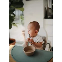 Mushie - 2 unidades de colheres de alimentação de silicone, tomilho seco/natural Best