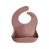 Mushie - Babete de silicone para bebê - Marmota Fashion