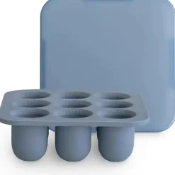 Mushie - Bandeja de freezer com alimentador de alimentos frescos com tampa para comida congelada para bebês, Tradewinds Clearance
