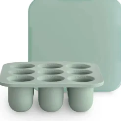 Mushie - Bandeja de freezer com alimentador de alimentos frescos com tampa para comida congelada para bebês, Cambridge Blue Online