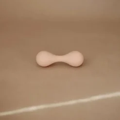 Mushie - brinquedo de chocalho de silicone para bebê, blush New