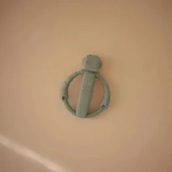 Mushie - Brinquedo mordedor de chocalho robô bebê de silicone Fashion