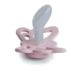 Mushie - Butterfly Anatomical Silicone Pacifier | 6-18 Months (Primrose/Silver Gray) Sale