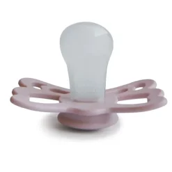 Mushie - Butterfly Anatomical Silicone Pacifier | 6-18 Months (Primrose/Silver Gray) Sale