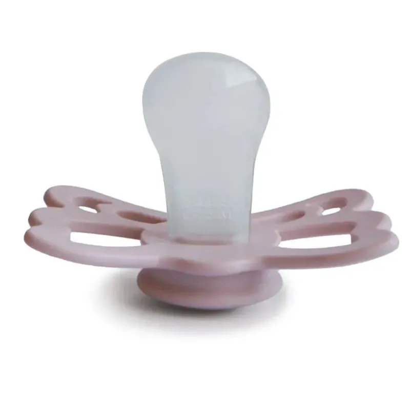 mushie__butterfly_anatomi_SKUvBcxlmv8_2.webp Mushie - Butterfly Anatomical Silicone Pacifier | 6-18 Months (Primrose/Silver Gray) Sale
