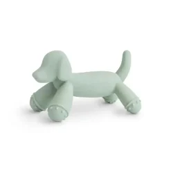 Mushie - Cachorro de brinquedo com mordedor de bebê de silicone Clearance