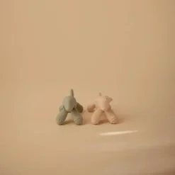 Mushie - Cachorro de brinquedo com mordedor de bebê de silicone Clearance