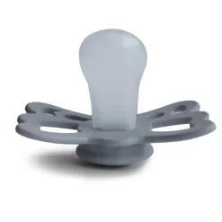 Mushie - Chupeta anatômica de silicone borboleta cinza/cinza prateada 2Pk, 6/18M Sale