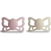 Mushie - Chupeta Anatômica de Silicone Borboleta Creme/Blush 2Pk, 6/18M Hot