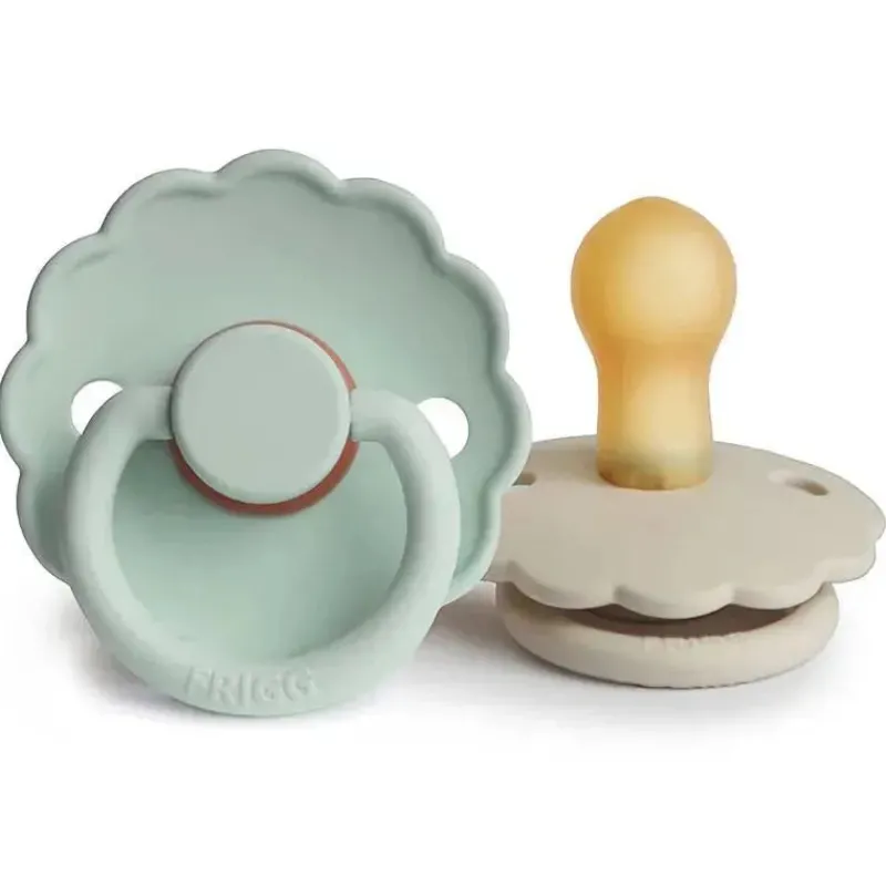 mushie__chupeta_de_beb_de_SKUpCH7IWsj_0.webp Mushie - chupeta de bebê de borracha natural 2 unidades Frigg Daisy, Seafoam/Creme, 0/6M Fashion