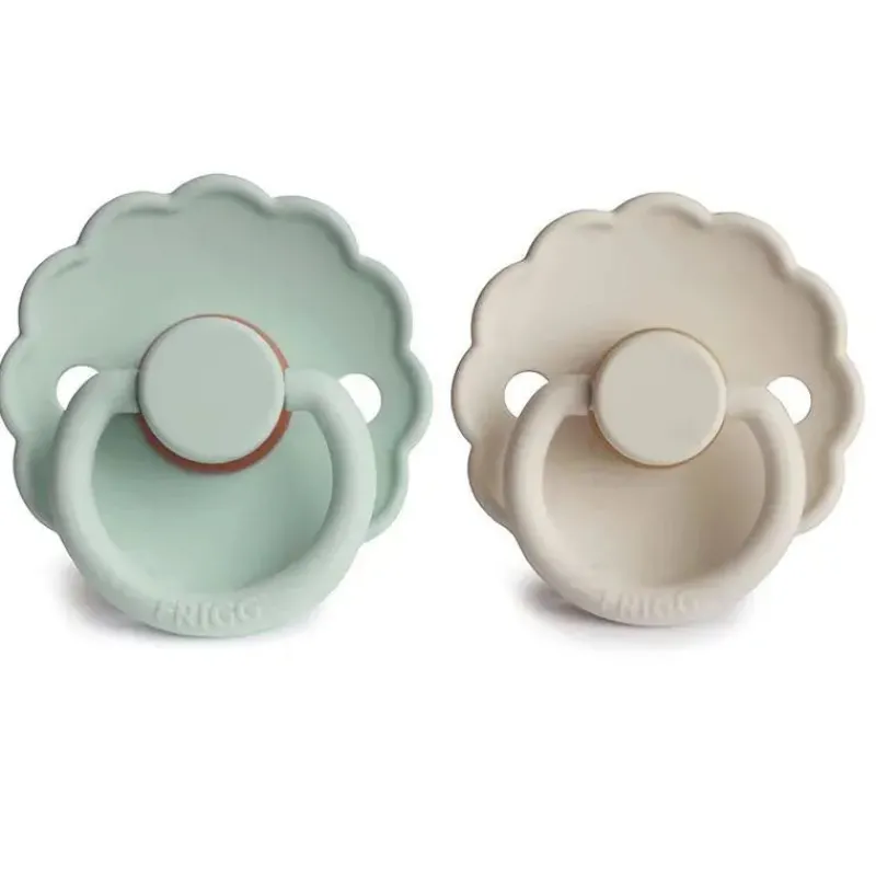 mushie__chupeta_de_beb_de_SKUpCH7IWsj_1.webp Mushie - chupeta de bebê de borracha natural 2 unidades Frigg Daisy, Seafoam/Creme, 0/6M Fashion