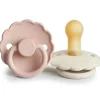Mushie - chupeta de borracha natural Frigg Daisy, blush/creme, 6/18M New