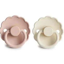 Mushie - chupeta de borracha natural Frigg Daisy, blush/creme, 6/18M New