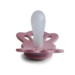 Mushie - Chupeta de silicone simétrica de cedro/rosa bebê 2Pk, 0/6M Outlet