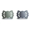Mushie - chupeta de silicone simétrica 2Pk Sage/Great Grey Lucky, 0/6M Hot