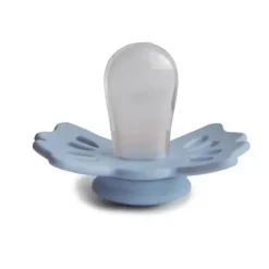 Mushie - Chupeta de silicone simétrica da sorte azul ardósia/pó 2Pk, 0/6M Sale