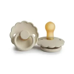 Mushie - Chupeta de silicone Frigg Daisy, creme, 6/18 meses Sale