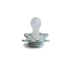 Mushie - chupeta de silicone simétrica Lucky 2Pk, 6/18M, sálvia/cinza prateado Clearance