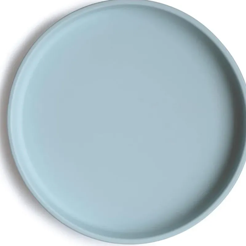 mushie__classic_silicone__SKUjBAEAx3L_0.webp Mushie - Classic Silicone Suction Plate, Powder Blue Clearance