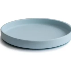 Mushie - Classic Silicone Suction Plate, Powder Blue Clearance