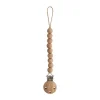 Mushie - Clipe de chupeta de bebê 100% silicone sem BPA, Hera Faux Wood Discount