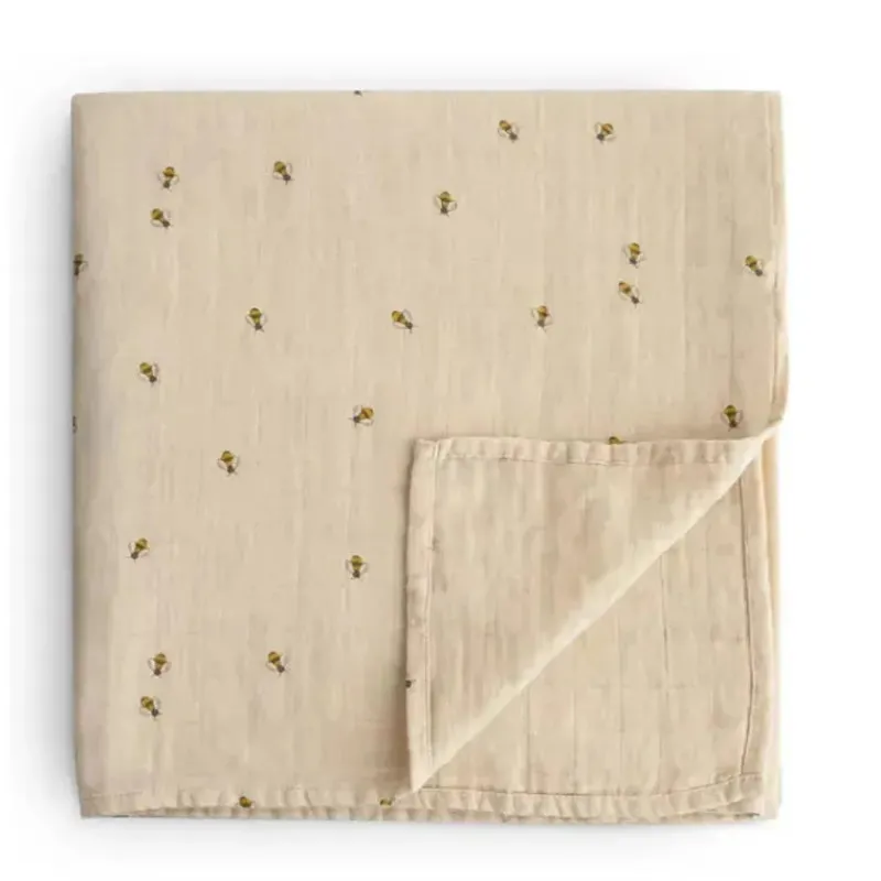 mushie__cobertor_de_musse_SKUgGfEue8u_0.webp Mushie - Cobertor de musselina de algodão orgânico, Bee Discount