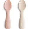 Mushie - colheres de silicone para crianças pequenas, pacote com 2, areia móvel para blush Online