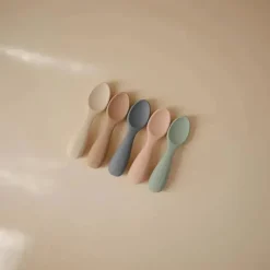 Mushie - colheres de silicone para crianças pequenas, pacote com 2, areia móvel para blush Online