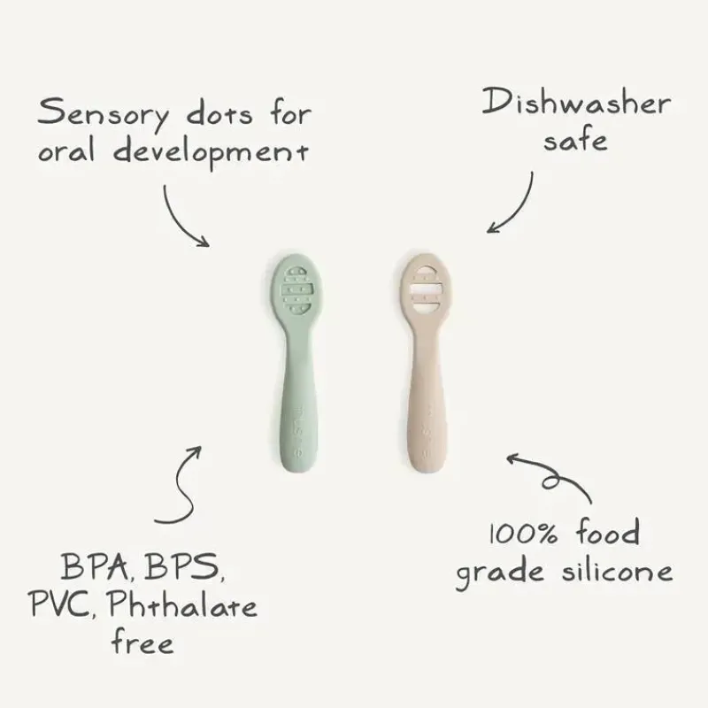 mushie__colheres_de_silic_SKUUZf9l7Ks_5.webp Mushie - Colheres de silicone para primeira alimentação para bebês, pacote com 2, blush, areia móvel Discount