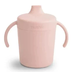 Mushie - Copo de treinamento com canudinho, Blush Online