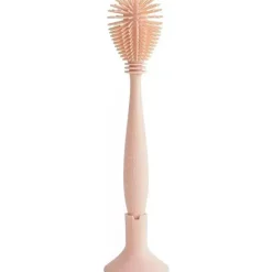 Mushie - Escova para mamadeira, silicone macio com base de sucção, blush Sale