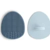 Mushie - Escova para tampa de berço para banho de bebê, cerdas macias de silicone, pacote com 2, ventos alísios/pervinca Discount