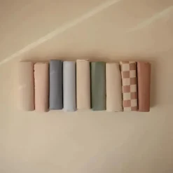 Mushie - Forros de trocador à prova d'água, 100% algodão orgânico, conjunto de 3, combinação de blush Sale
