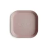 Mushie - Louça Quadrada Pratos de Bebê - Conjunto de 2 - Blush Outlet