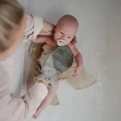 Mushie - luva de banho para bebê 2Pk, blush Best