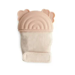 Mushie - Luva de dentição, arco-íris Fashion