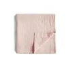 Mushie - Manta de musselina Swaddle - Rose Vanila Fashion