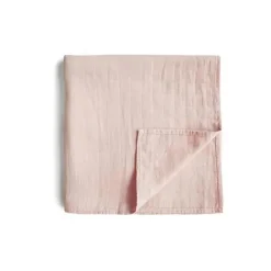 Mushie - Manta de musselina Swaddle - Rose Vanila Fashion
