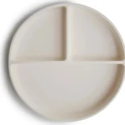 Mushie - Placa de sucção de silicone marfim Best