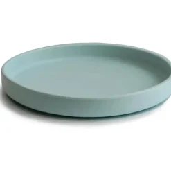 Mushie - Placa de sucção de silicone clássica, design antiderrapante sem BPA, Cambridge Blue Clearance